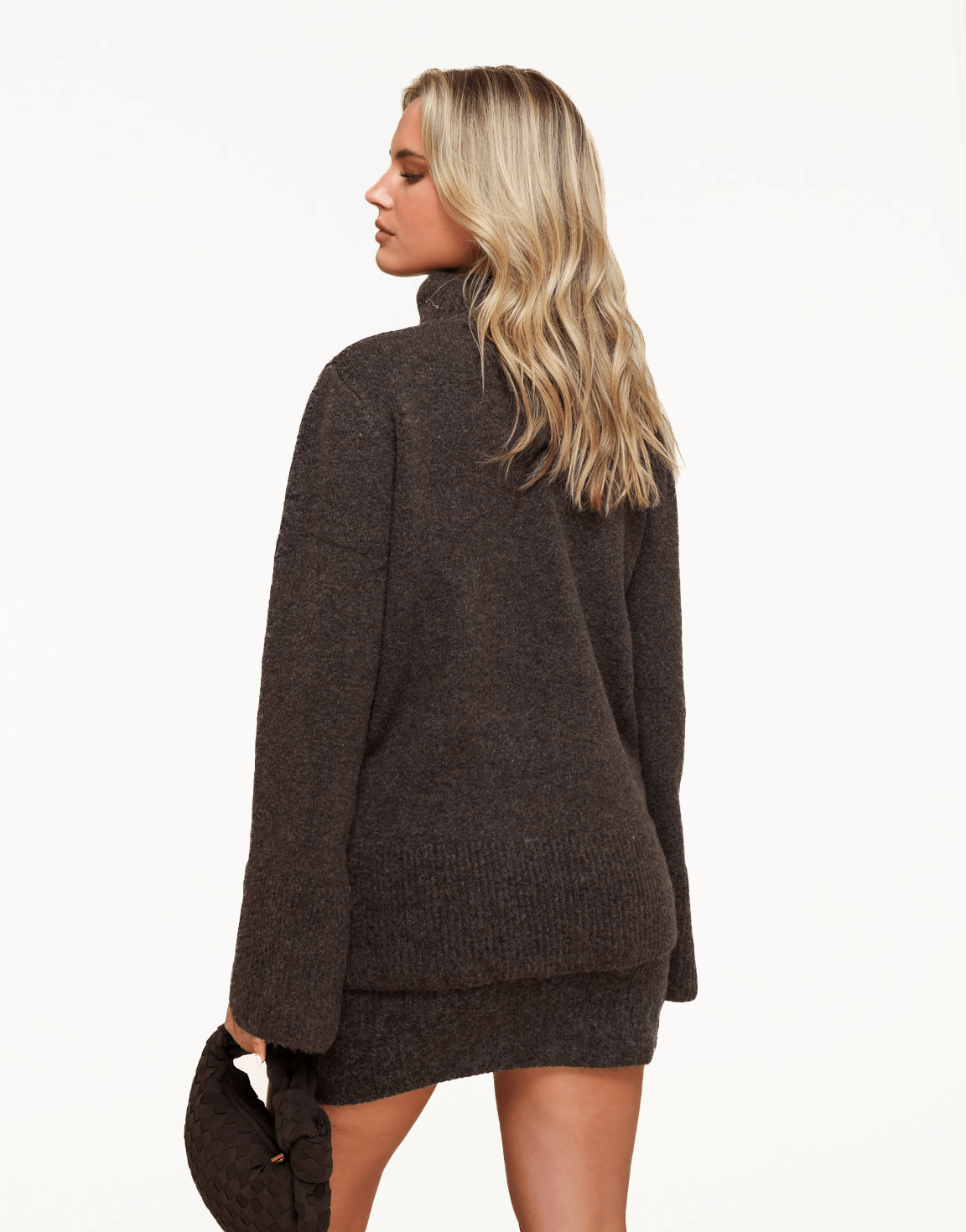 Donkerbruine Gebreide LS - Set - Olivia & Kate