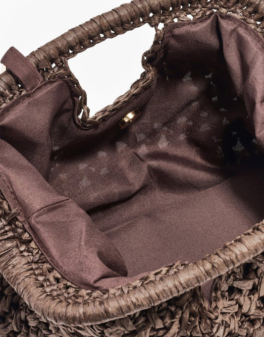 Donkerbruine Gevlochten - Clutch - Olivia & Kate