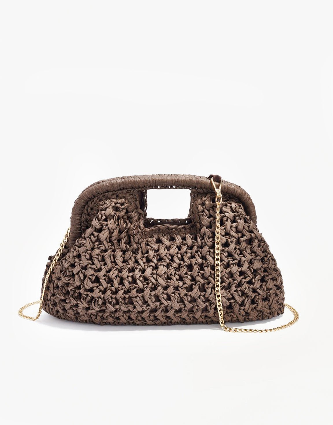 Donkerbruine Gevlochten - Clutch - Olivia & Kate