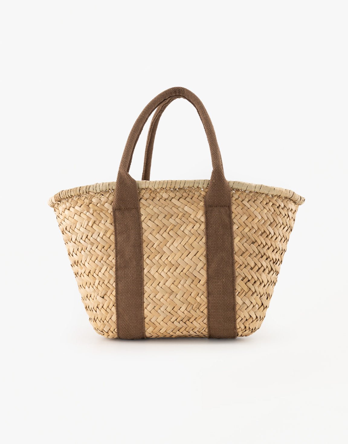 Donkerbruine Gevlochten Shopper - Tas - Olivia & Kate