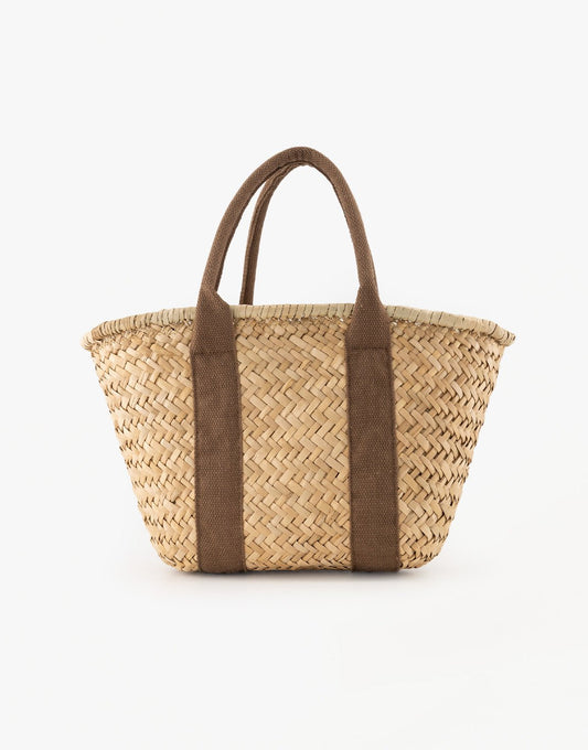 Donkerbruine Gevlochten Shopper - Tas - Olivia & Kate