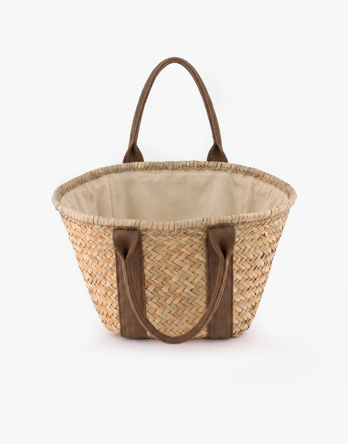 Donkerbruine Gevlochten Shopper - Tas - Olivia & Kate