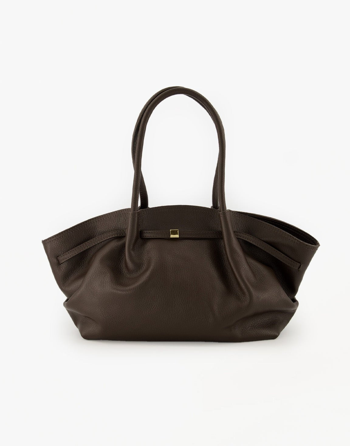 Donkerbruine Grote Leren Shopper - Tas | Olivia & Kate - Olivia & Kate