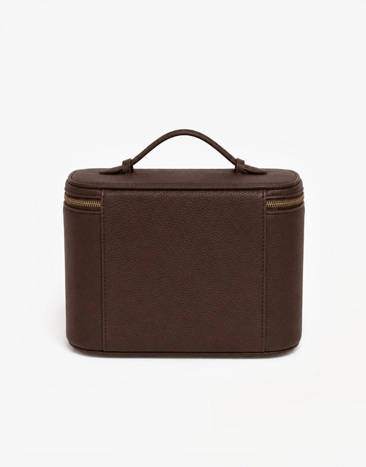 Donkerbruine Grote Make-Up - Tas - Olivia & Kate