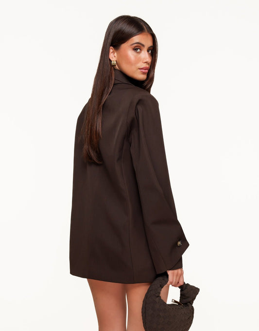 Donkerbruine Korte Classic Oversized - Set - Olivia & Kate