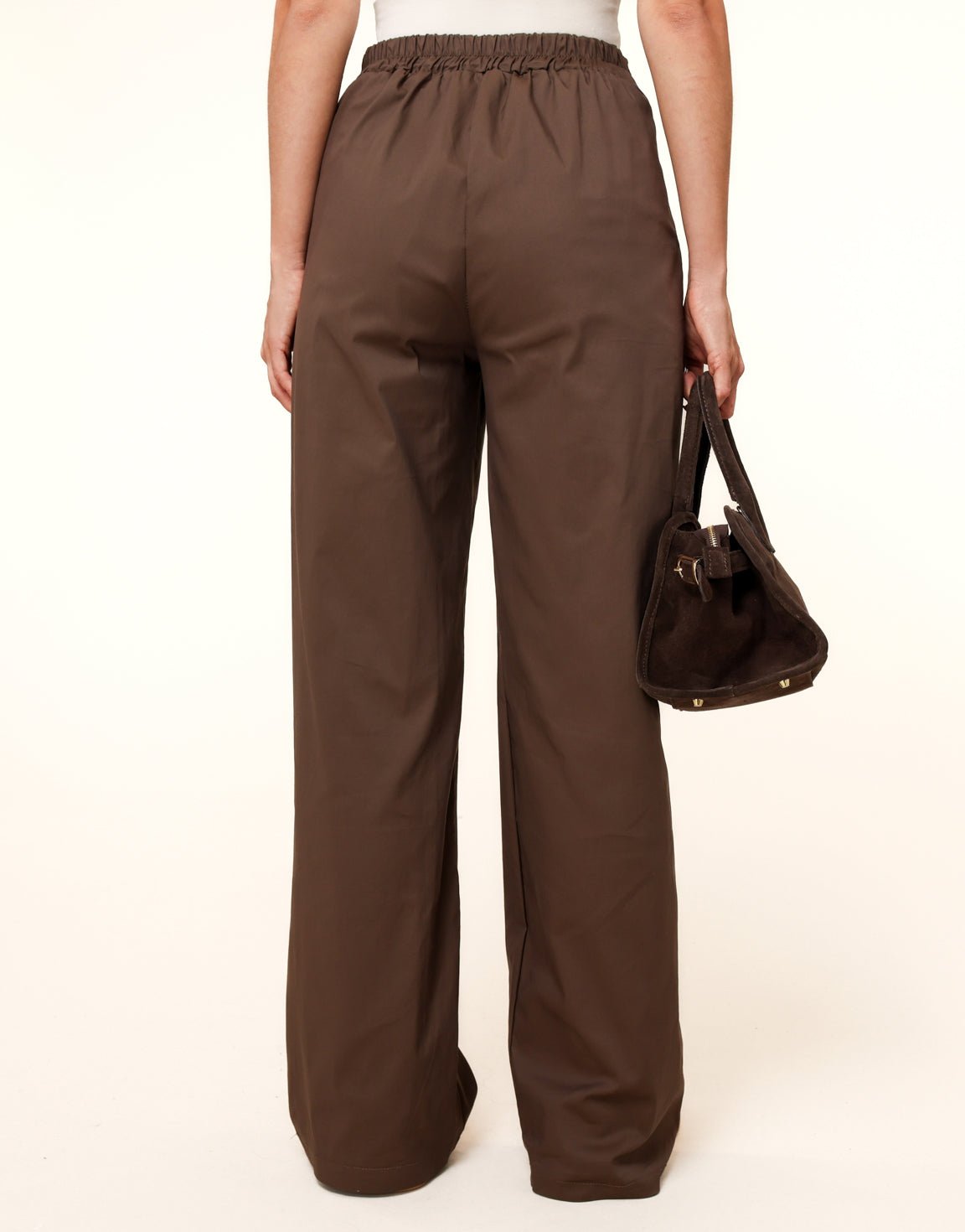 Donkerbruine Lange Wijde Bomber - Set - Olivia & Kate