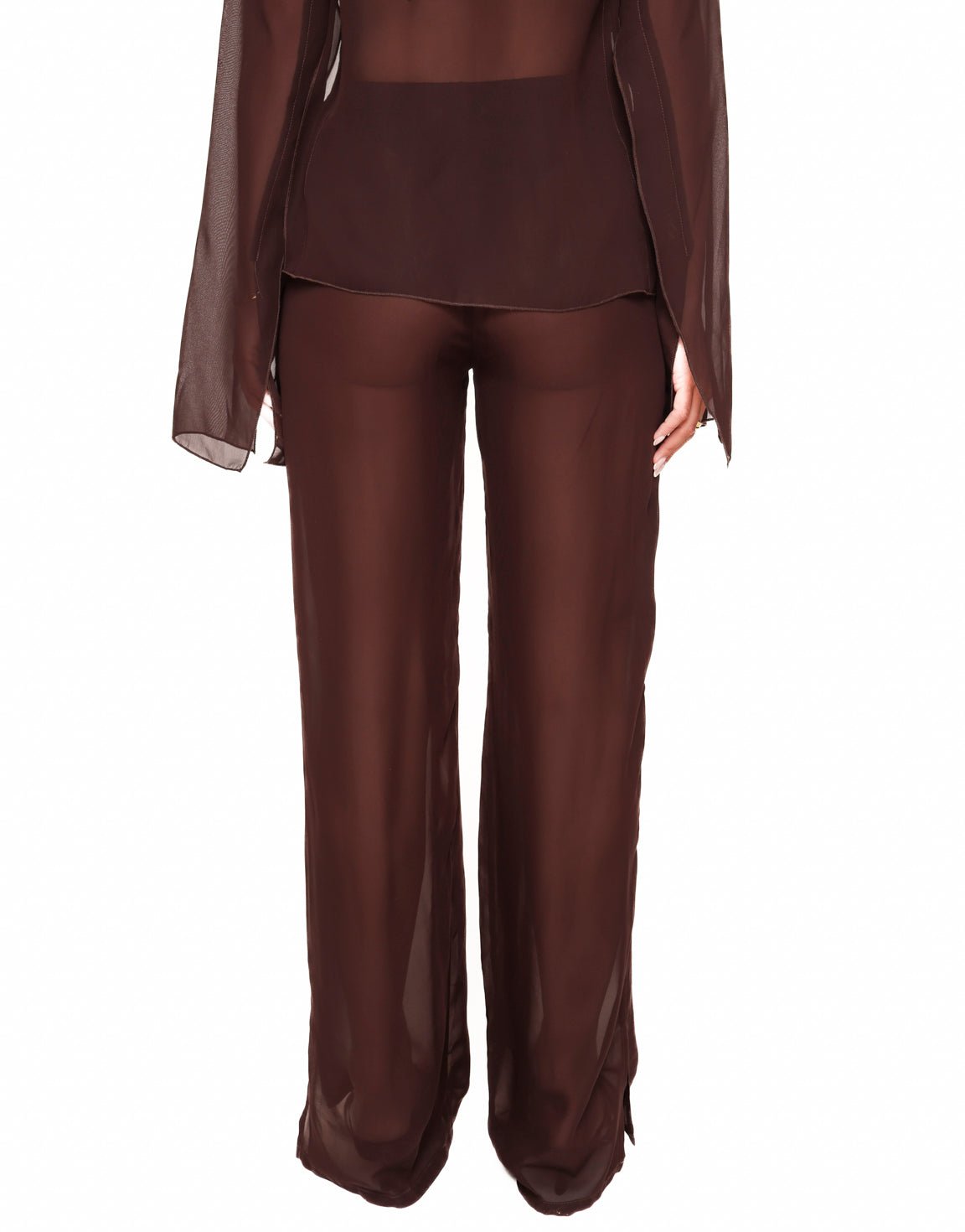 Donkerbruine Luchtige - Broek - Olivia & Kate