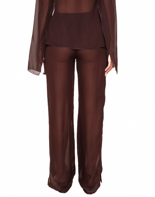 Donkerbruine Luchtige - Broek - Olivia & Kate