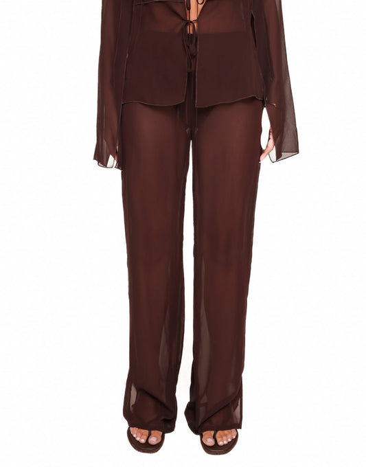 Donkerbruine Luchtige - Broek - Olivia & Kate