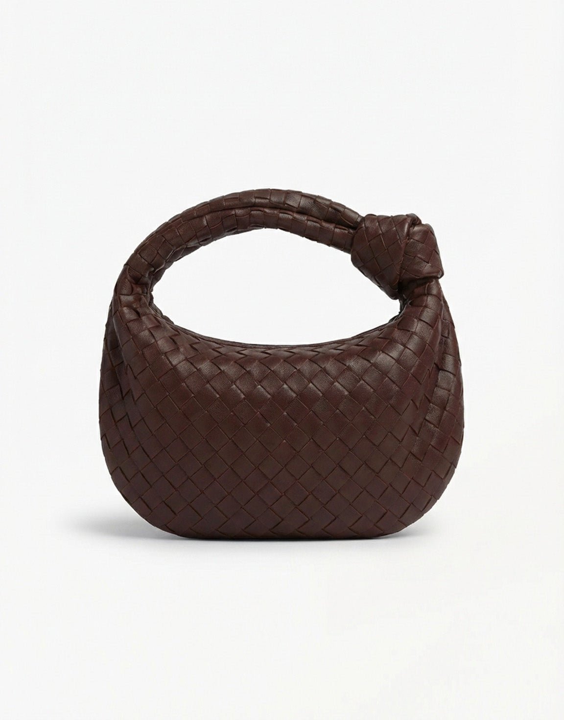 Dark Brown Medium Braided - Bag - Olivia & Kate