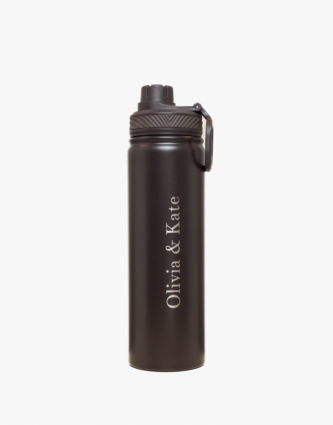 Donkerbruine Olivia & Kate Stainless Steel - Waterfles - Olivia & Kate