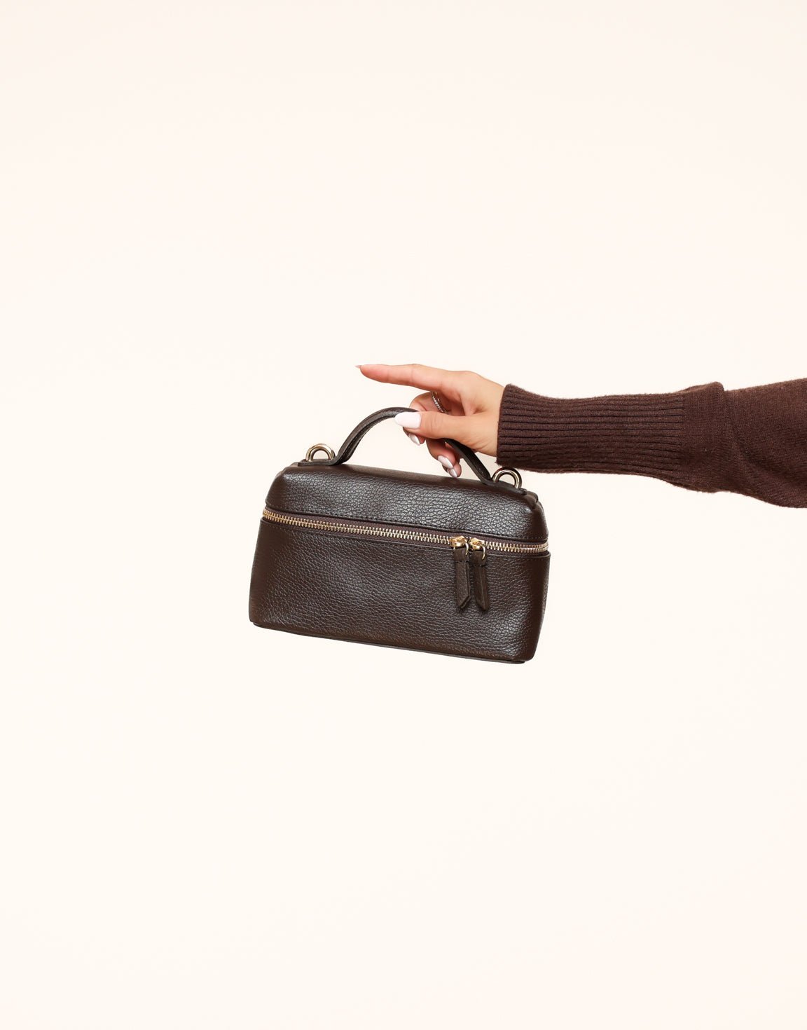 Donkerbruine Rechthoekige - Tas - Olivia & Kate