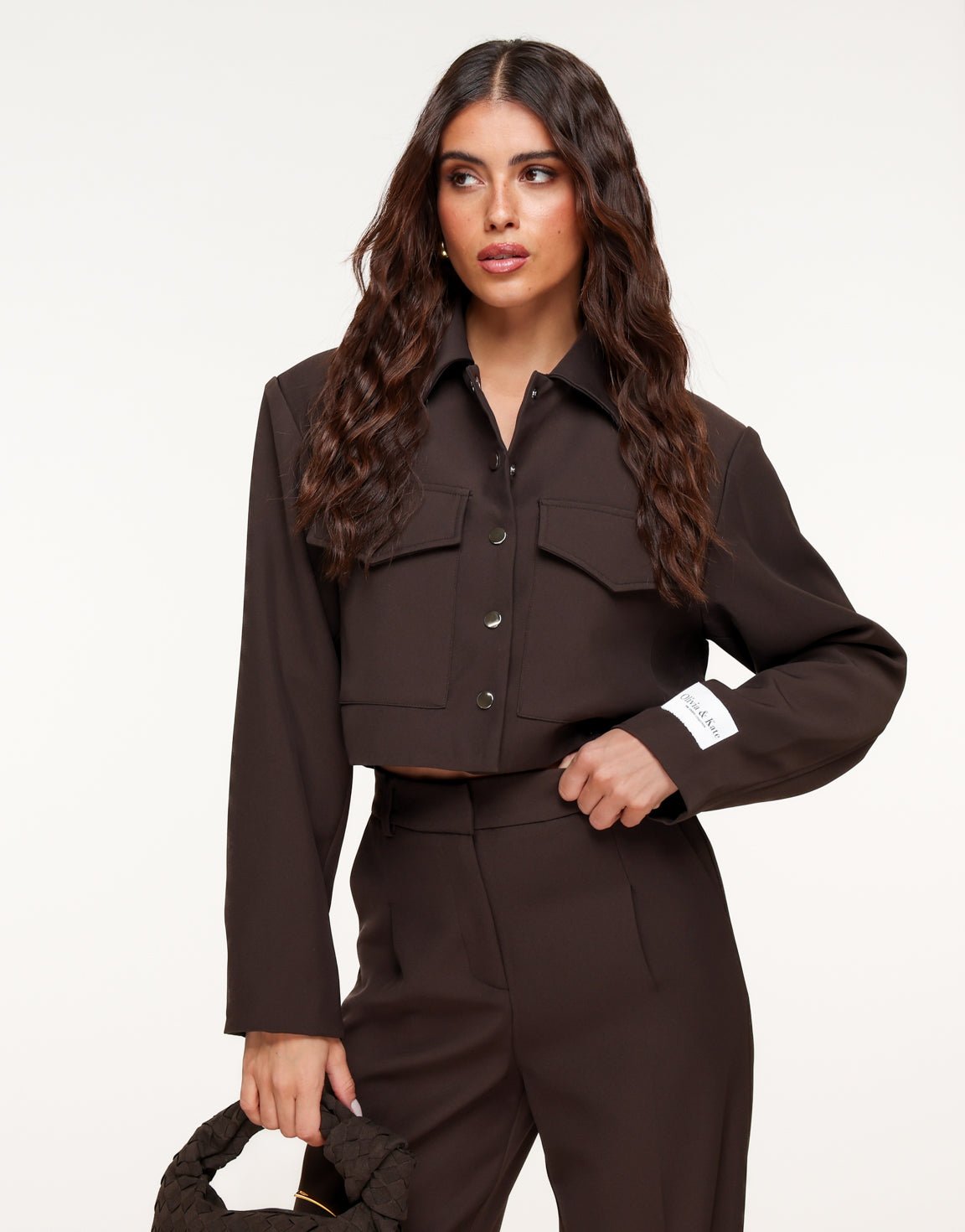 Donkerbruine Studio Cropped - Set - Olivia & Kate