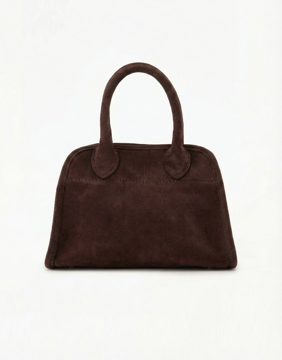 Dark brown Suede - Handbag - Olivia & Kate