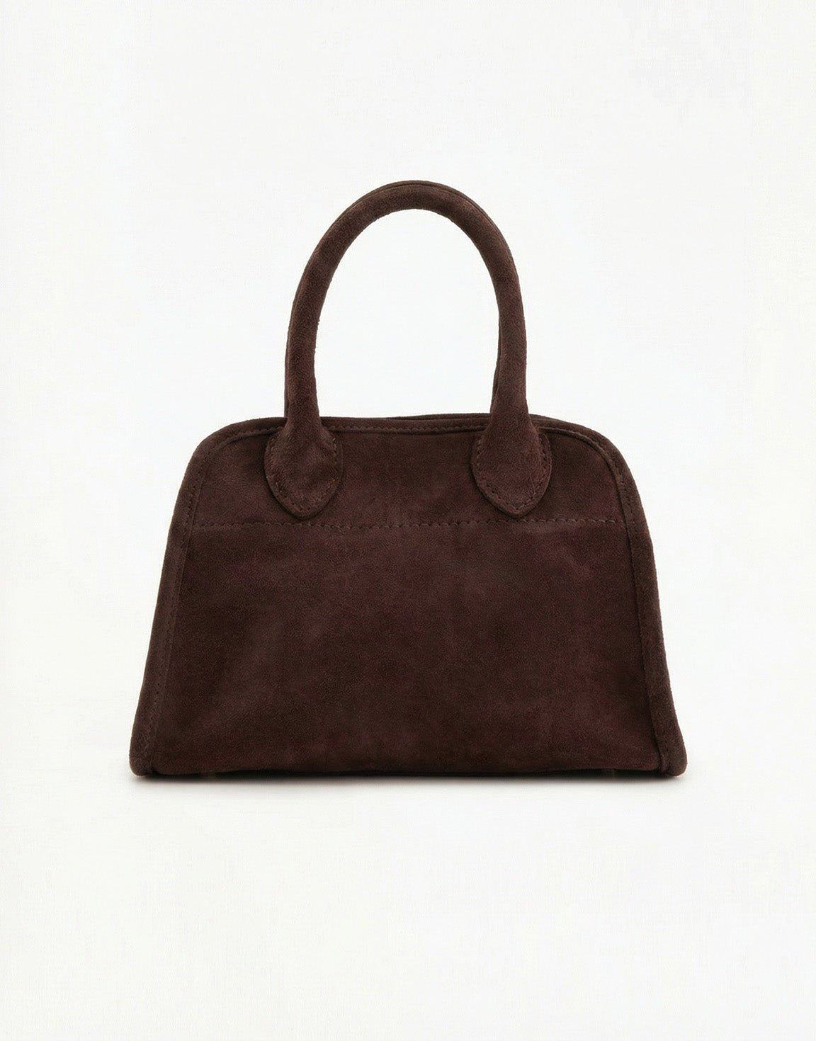 Dark brown Suede - Handbag - Olivia & Kate