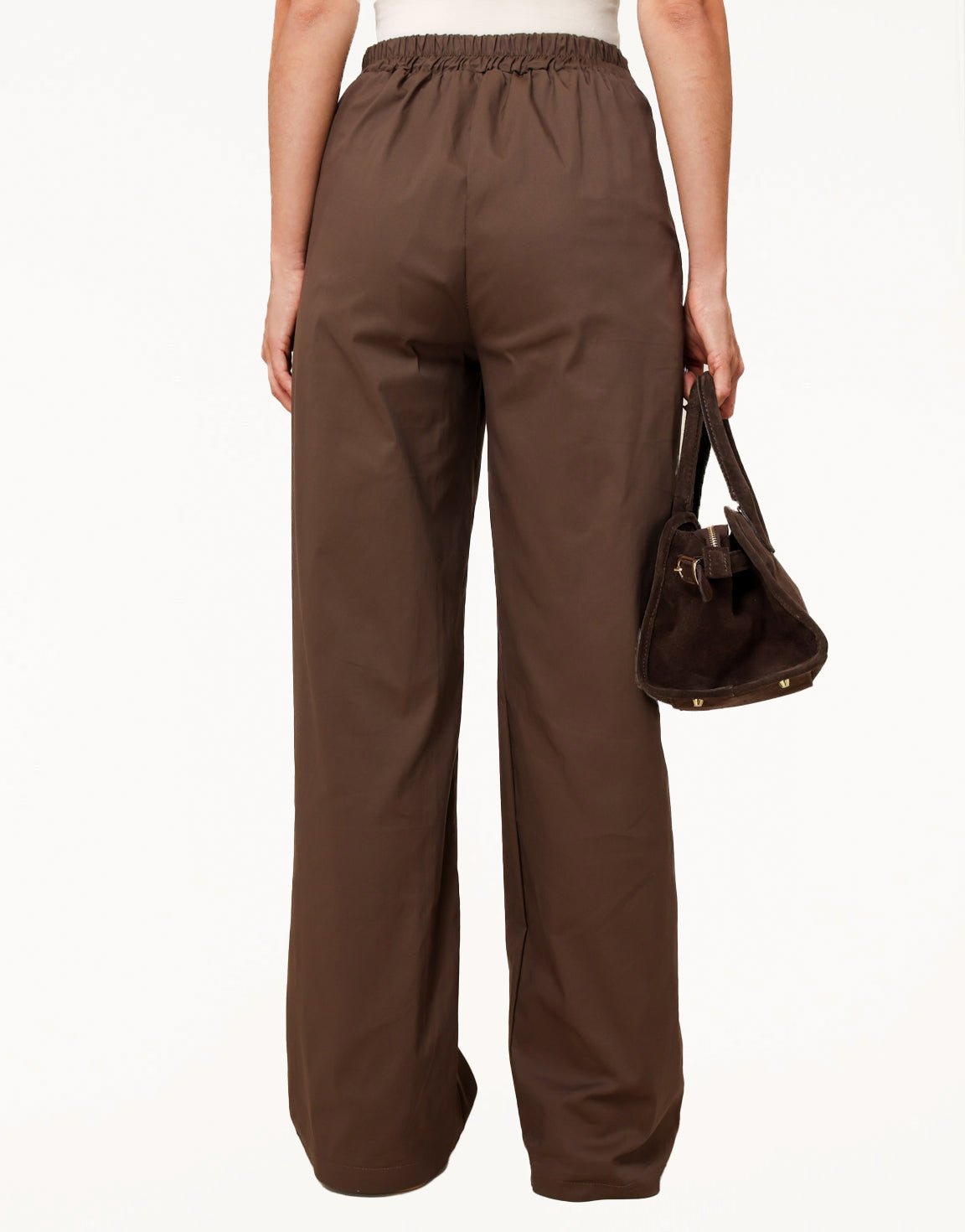 Donkerbruine Wijde - Broek - Olivia & Kate