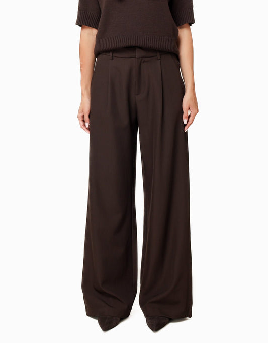 Donkerbruine Wijde Classic Rug Riem Detail - Set - Olivia & Kate