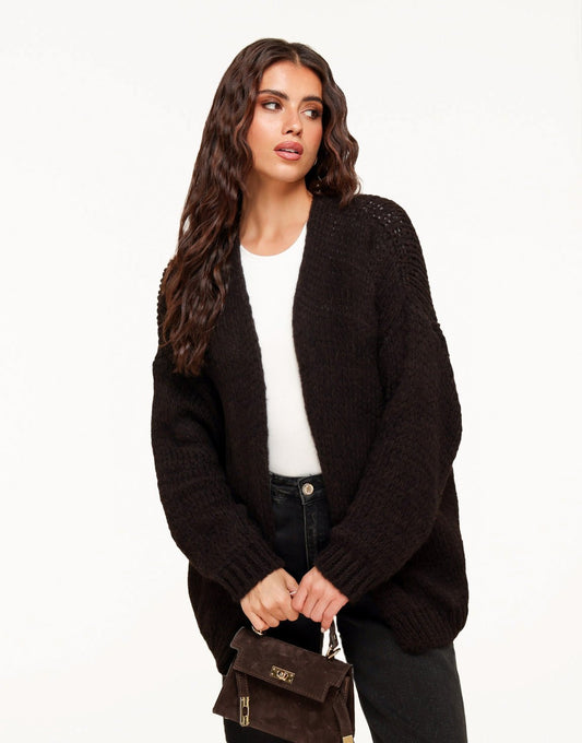 Donkerbruine Wollen - Vest - Olivia & Kate