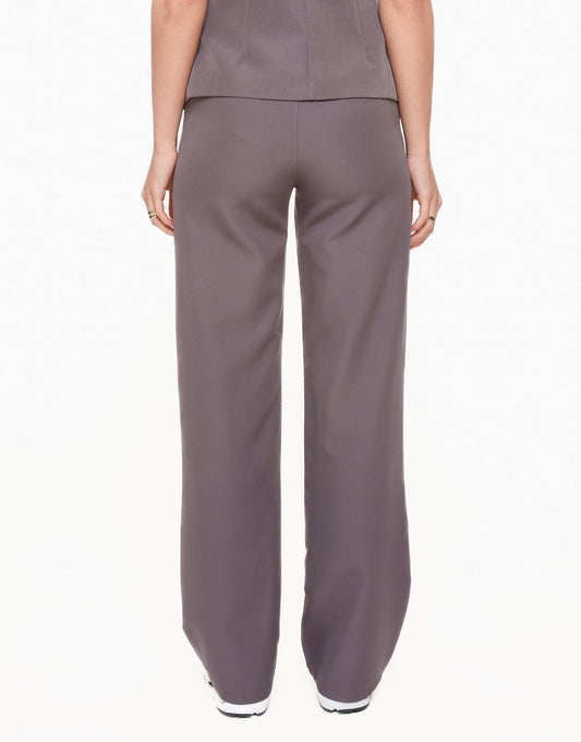 Dark gray Basic - Trousers - Olivia & Kate