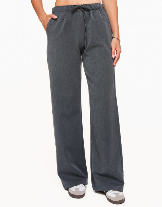 Donkergrijze Losse Tall - Broek - Olivia & Kate