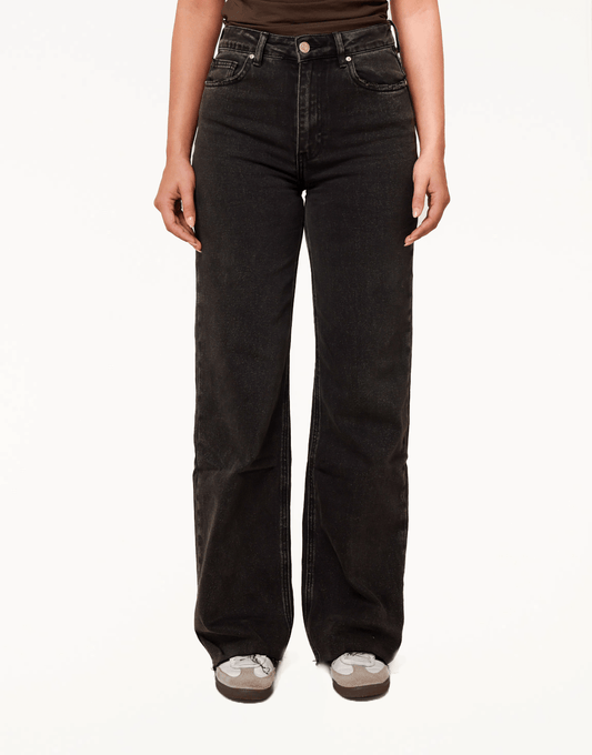 Donkergrijze Wijde Tall - Spijkerbroek - Olivia & Kate