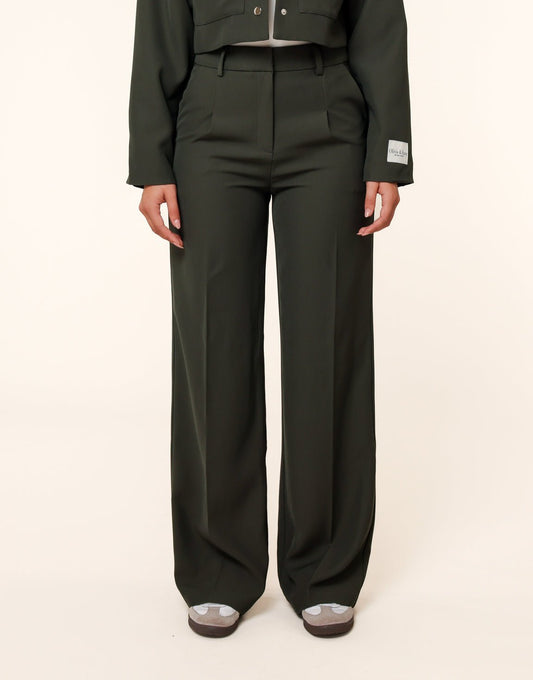 Donkergroene Studio Cropped - Set - Olivia & Kate