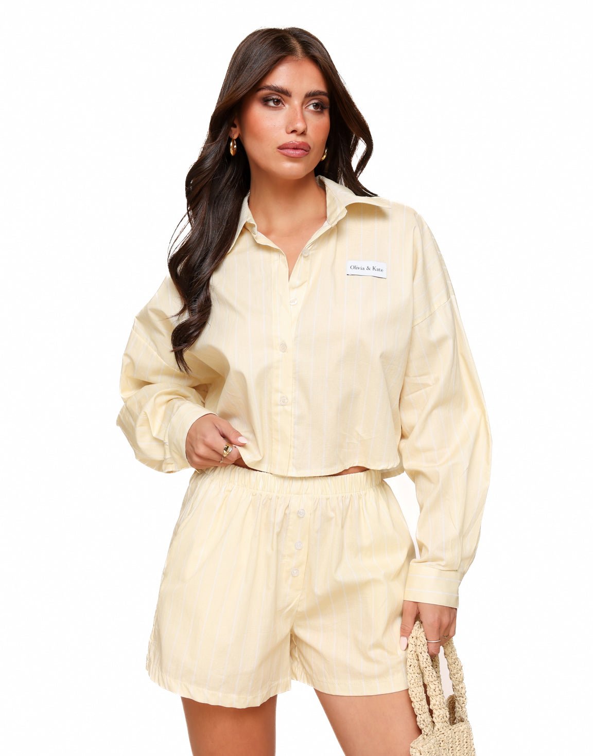 Gele Gestreepte - Short - Olivia & Kate