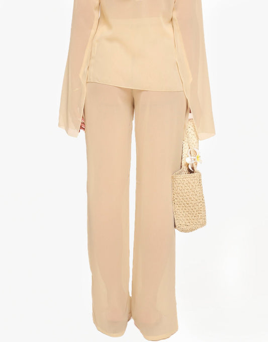 Gele Luchtige - Broek - Olivia & Kate