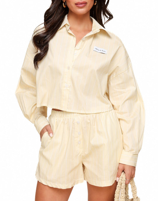 Gele Olivia & Kate Gestreepte - Set - Olivia & Kate