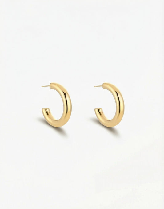 Gouden Basic 2.5 cm - Oorbellen - Olivia & Kate