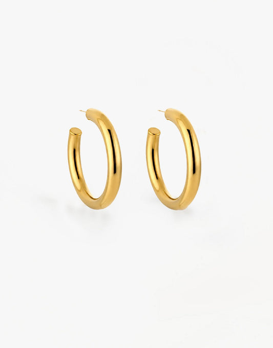 Gouden Basic 2.5 cm - Oorbellen - Olivia & Kate