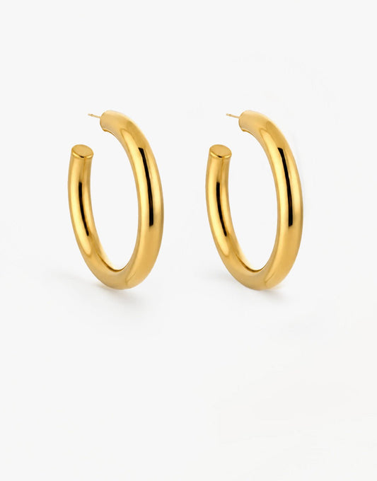 Gouden Basic 4cm - Oorbellen - Olivia & Kate