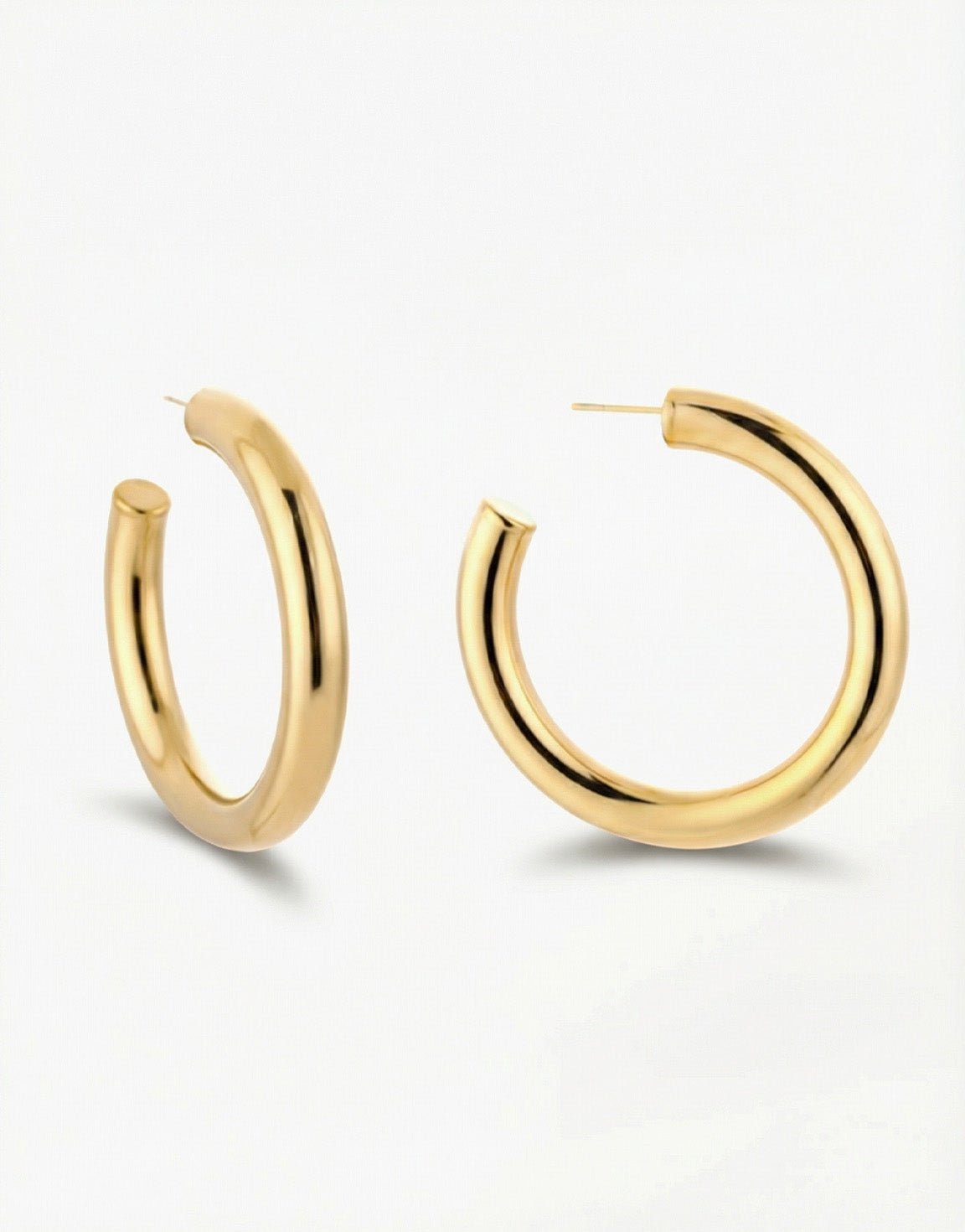 Gouden Basic 5 cm - Oorbellen - Olivia & Kate