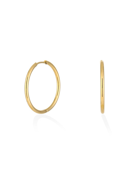 Gouden Basic Hoop - Oorbellen - Olivia & Kate