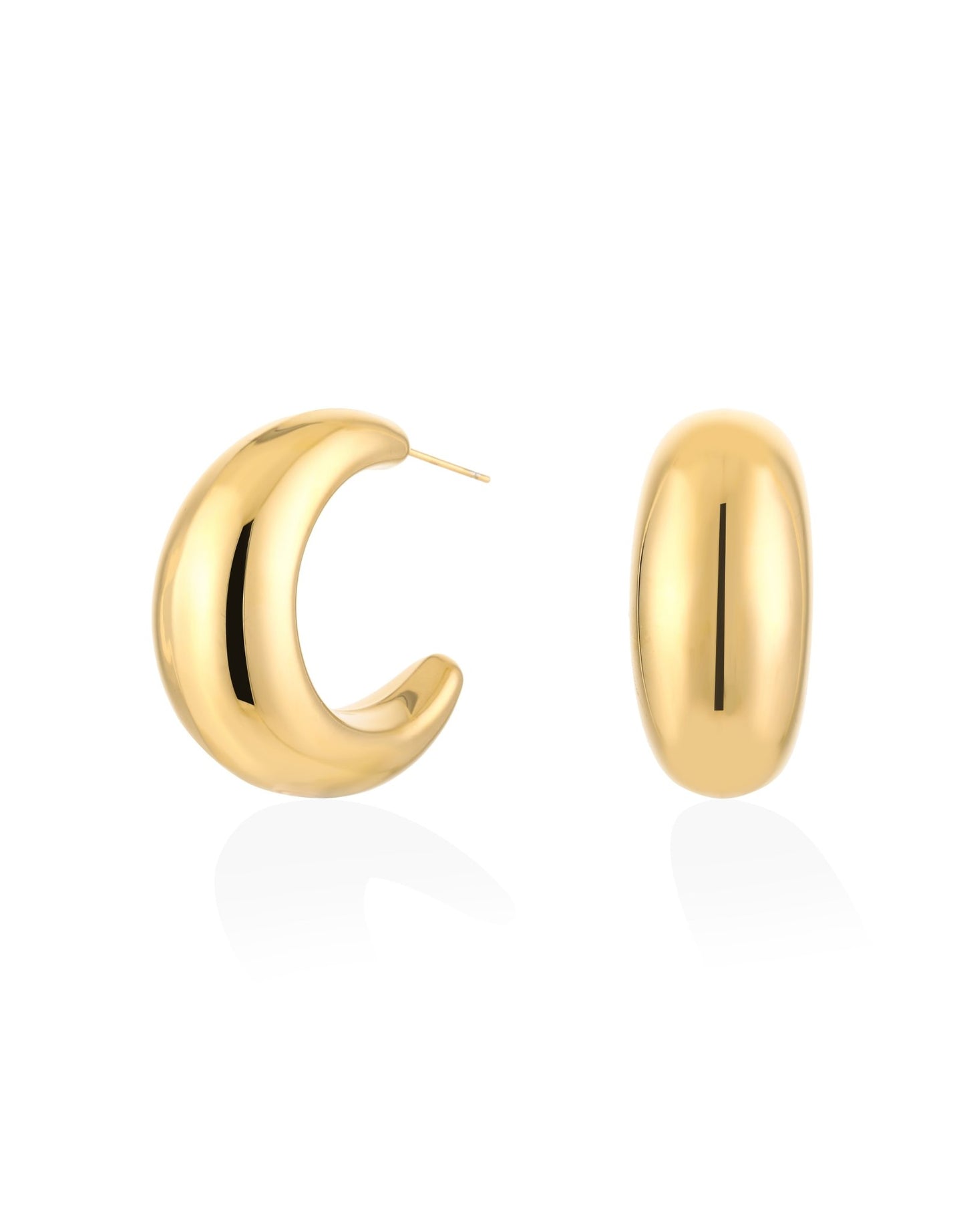 Gouden Basic Open - Oorbellen - Olivia & Kate
