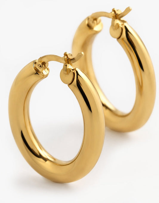 Gouden Basic Ring - Oorbellen - Olivia & Kate