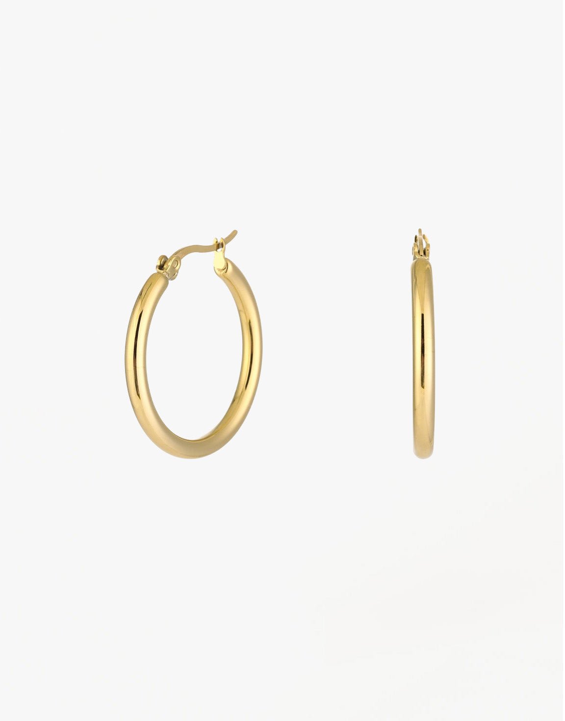 Gouden Basic Ronde Ring - Oorbellen - Olivia & Kate