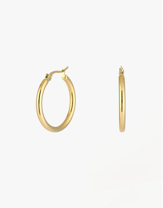 Gouden Basic Ronde Ring - Oorbellen - Olivia & Kate