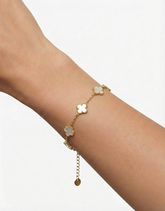Gouden Bloemvormige - Armband - Olivia & Kate
