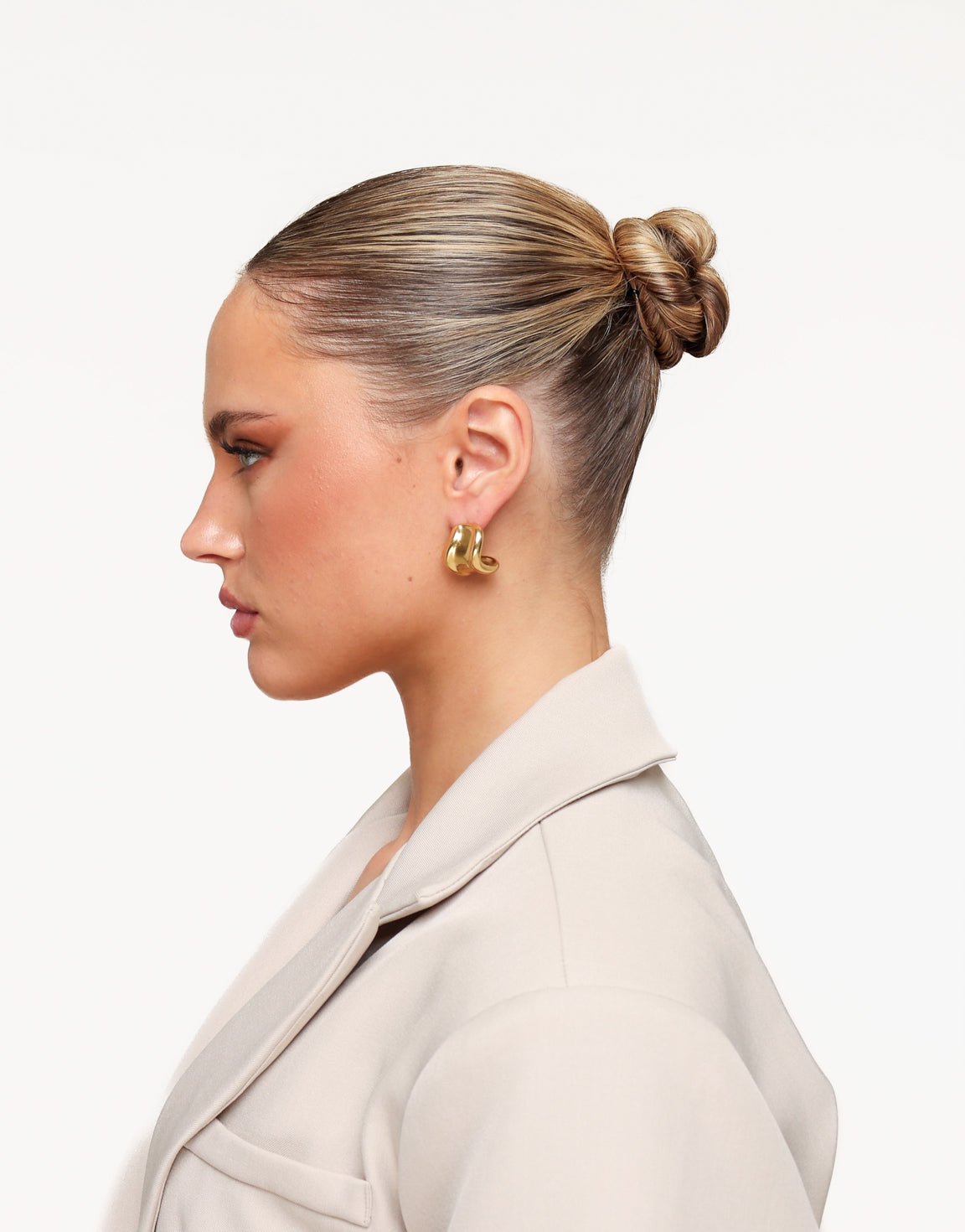 Gouden Brede Chunky - Oorbellen - Olivia & Kate