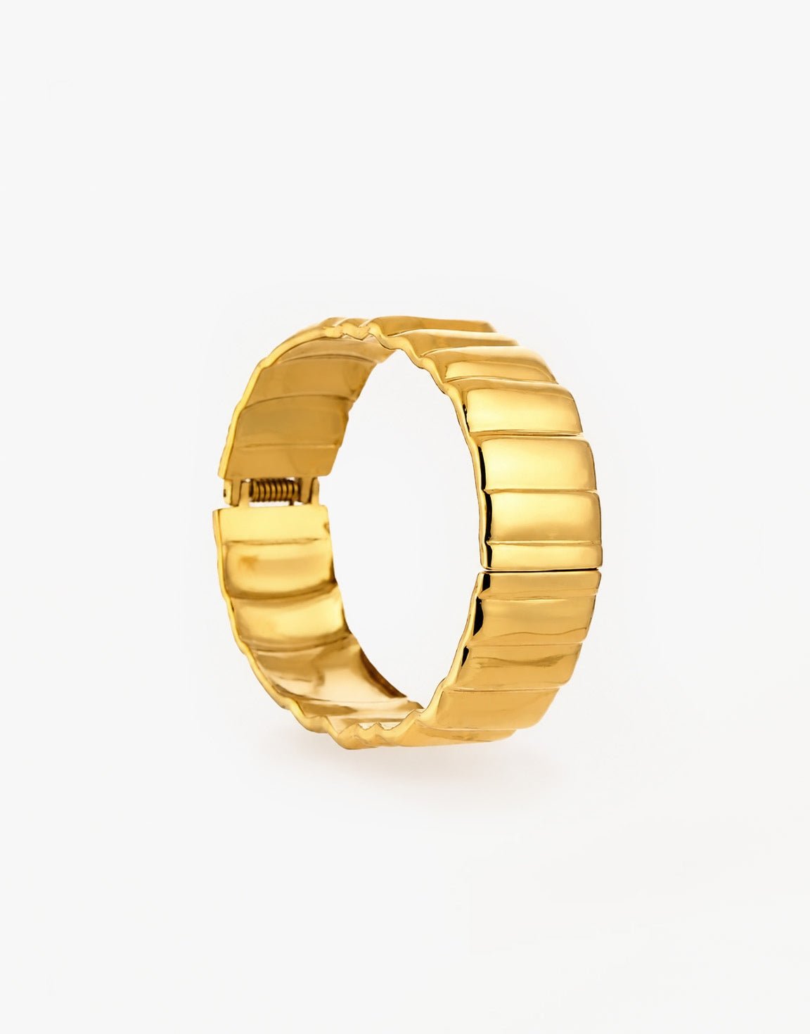 Gouden Grote Details Bangle - Armband - Olivia & Kate