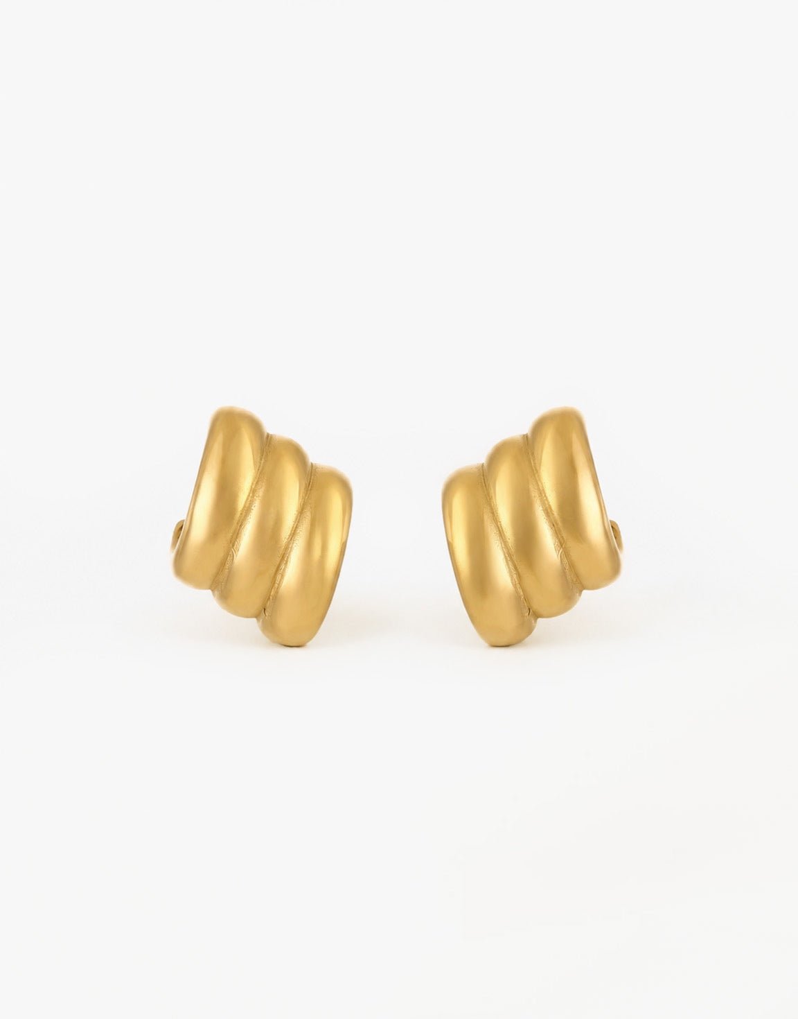 Gouden Grote Dubbele Ring - Oorbellen - Olivia & Kate