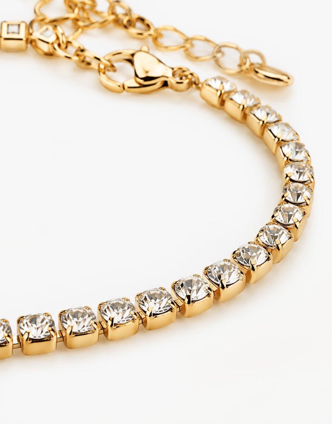 Gouden Grote Tennis - Armband - Olivia & Kate