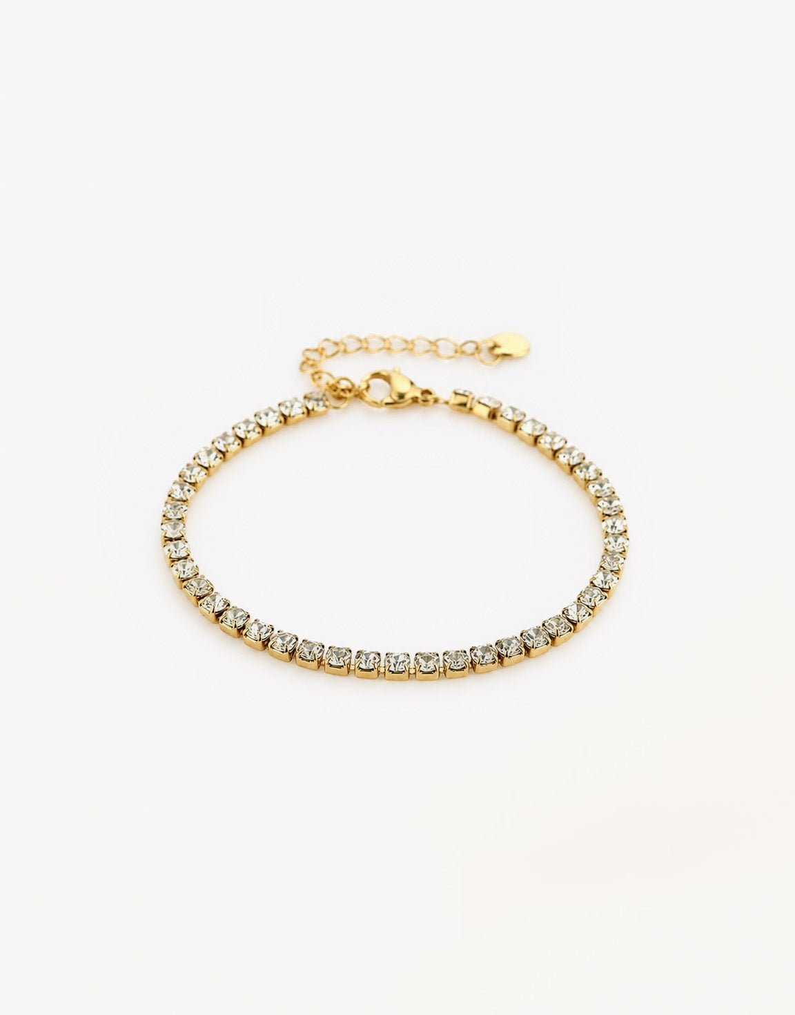 Gouden Grote Tennis - Armband - Olivia & Kate