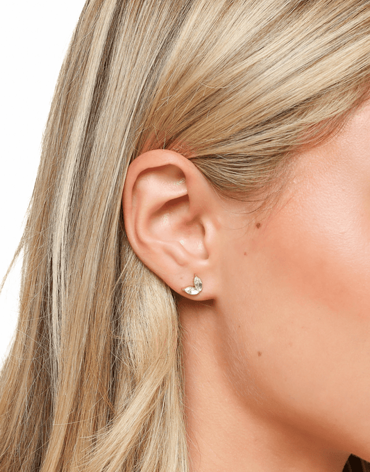 Gouden Klassieke Zirkonia Studs - Oorbellen - Olivia & Kate