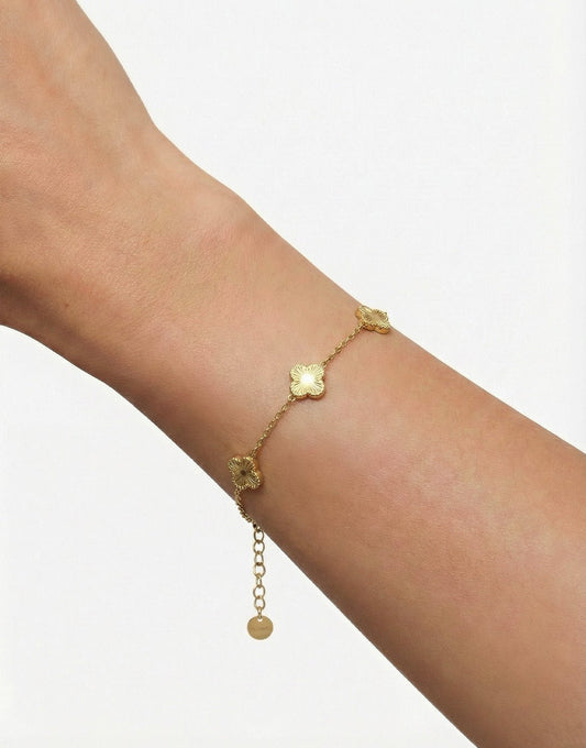 Gouden Klaver - Armband - Olivia & Kate
