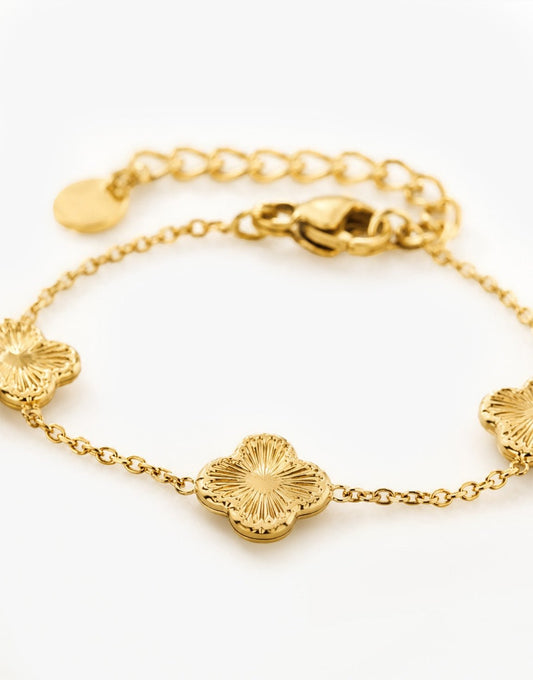 Gouden Klaver - Armband - Olivia & Kate
