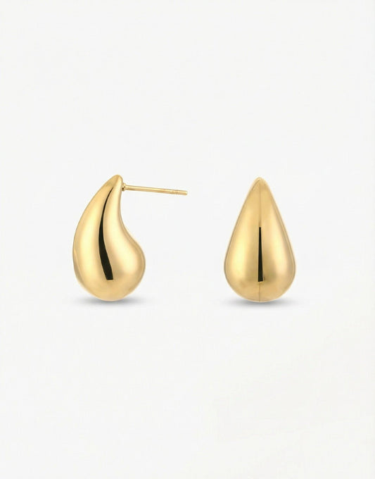 Gold Small Drop - Earrings - Olivia & Kate