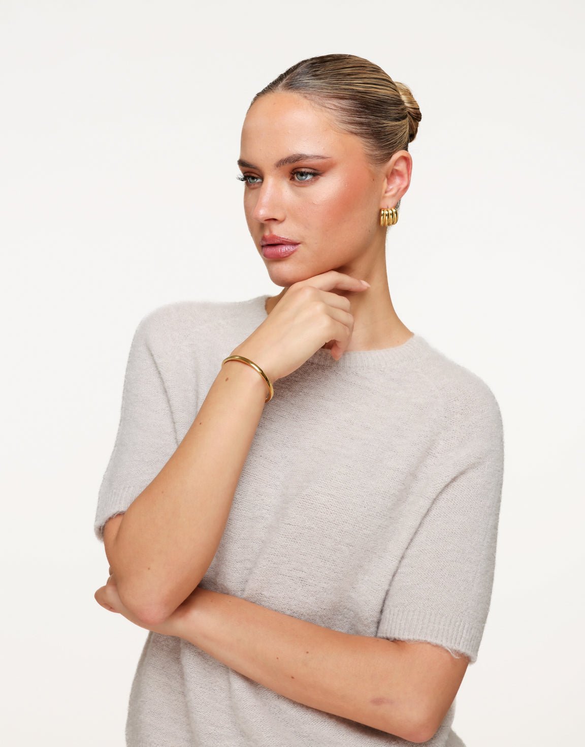 Gouden Medium Bangle - Armband - Olivia & Kate