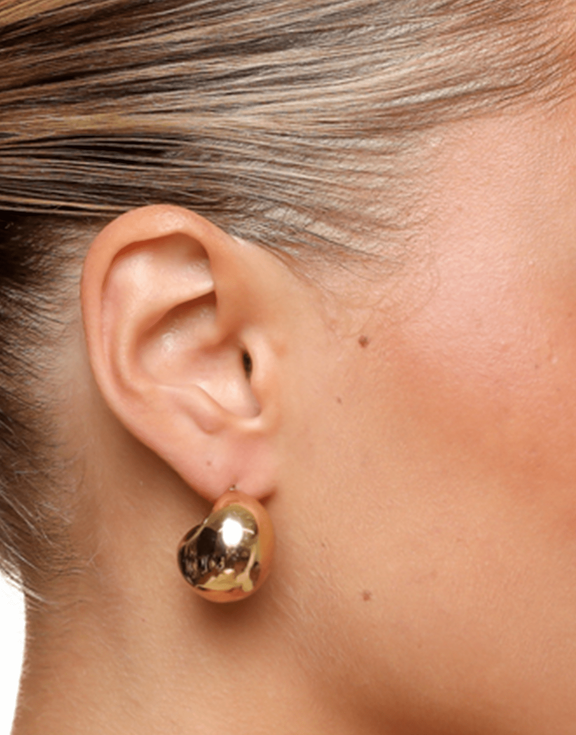 Gouden Middel Statement - Oorbellen - Olivia & Kate